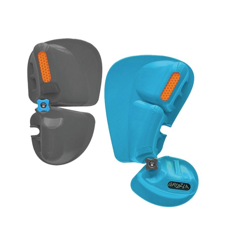 Grizzla Flow Compact power pads, graphite-blue